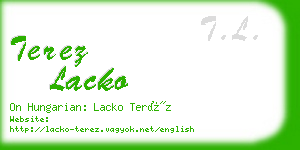 terez lacko business card